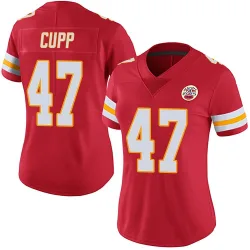 Women's Baylor Cupp Kansas City Chiefs No.47 Limited Team Color Vapor Untouchable Jersey - Red