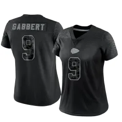 Women's Blaine Gabbert Kansas City Chiefs No.9 Limited Reflective Jersey - Black