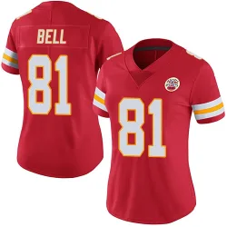 Women's Blake Bell Kansas City Chiefs No.81 Limited Team Color Vapor Untouchable Jersey - Red