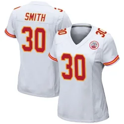 Women's Brashard Smith Kansas City Chiefs No.30 Game Jersey - White