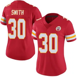 Women's Brashard Smith Kansas City Chiefs No.30 Limited Team Color Vapor Untouchable Jersey - Red
