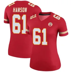Women's C.J. Hanson Kansas City Chiefs No.61 Legend Color Rush Jersey - Red