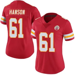Women's C.J. Hanson Kansas City Chiefs No.61 Limited Team Color Vapor Untouchable Jersey - Red