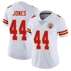 Women's Cam Jones Kansas City Chiefs No.44 Limited Vapor Untouchable Jersey - White