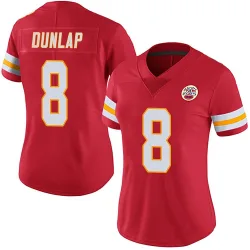 Women's Carlos Dunlap Kansas City Chiefs No.8 Limited Team Color Vapor Untouchable Jersey - Red