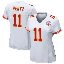 Women's Carson Wentz Kansas City Chiefs No.11 Game Jersey - White
