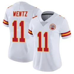 Women's Carson Wentz Kansas City Chiefs No.11 Limited Vapor Untouchable Jersey - White