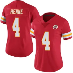 Women's Chad Henne Kansas City Chiefs No.4 Limited Team Color Vapor Untouchable Jersey - Red