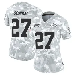 Women's Chamarri Conner Kansas City Chiefs No.27 Limited 2024 Salute to Service Jersey - Arctic Camo