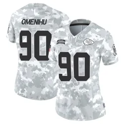 Women's Charles Omenihu Kansas City Chiefs No.90 Limited 2024 Salute to Service Jersey - Arctic Camo