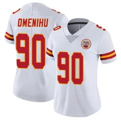 Women's Charles Omenihu Kansas City Chiefs No.90 Limited Vapor Untouchable Jersey - White