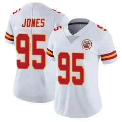 Women's Chris Jones Kansas City Chiefs No.95 Limited Vapor Untouchable Jersey - White