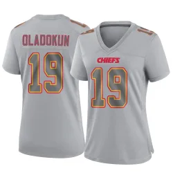 Women's Chris Oladokun Kansas City Chiefs No.19 Game Atmosphere Fashion Jersey - Gray