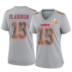 Women's Chris Oladokun Kansas City Chiefs No.19 Game Atmosphere Fashion Super Bowl LIX Jersey - Gray