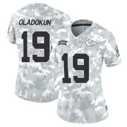 Women's Chris Oladokun Kansas City Chiefs No.19 Limited 2024 Salute to Service Jersey - Arctic Camo
