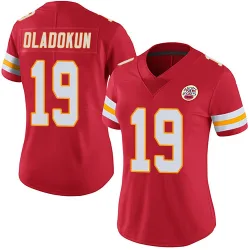 Women's Chris Oladokun Kansas City Chiefs No.19 Limited Team Color Vapor Untouchable Jersey - Red