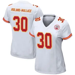 Women's Christian Roland-Wallace Kansas City Chiefs No.30 Game Jersey - White