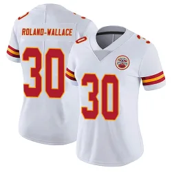 Women's Christian Roland-Wallace Kansas City Chiefs No.30 Limited Vapor Untouchable Jersey - White