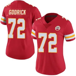 Women's Chukwuebuka Godrick Kansas City Chiefs No.72 Limited Team Color Vapor Untouchable Jersey - Red