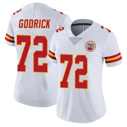 Women's Chukwuebuka Godrick Kansas City Chiefs No.72 Limited Vapor Untouchable Jersey - White
