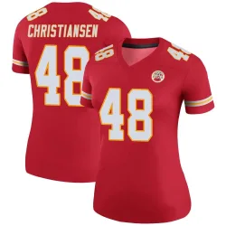 Women's Cole Christiansen Kansas City Chiefs No.48 Legend Color Rush Jersey - Red