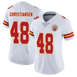 Women's Cole Christiansen Kansas City Chiefs No.48 Limited Vapor Untouchable Jersey - White