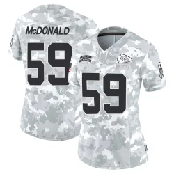 Women's Cooper McDonald Kansas City Chiefs No.59 Limited 2024 Salute to Service Jersey - Arctic Camo