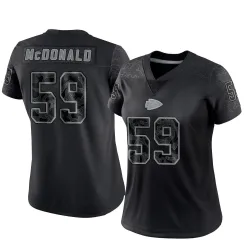 Women's Cooper McDonald Kansas City Chiefs No.59 Limited Reflective Jersey - Black