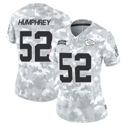 Women's Creed Humphrey Kansas City Chiefs No.52 Limited 2024 Salute to Service Jersey - Arctic Camo
