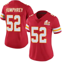 Women's Creed Humphrey Kansas City Chiefs No.52 Limited Team Color Vapor Untouchable Super Bowl LIX Jersey - Red