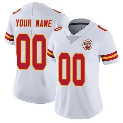 Women's Custom Kansas City Chiefs No.00 Limited Vapor Untouchable Jersey - White