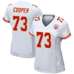Women's Dalton Cooper Kansas City Chiefs No.73 Game Jersey - White