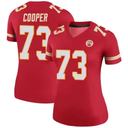 Women's Dalton Cooper Kansas City Chiefs No.73 Legend Color Rush Jersey - Red