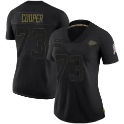 Women's Dalton Cooper Kansas City Chiefs No.73 Limited 2020 Salute To Service Jersey - Black