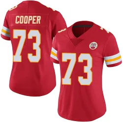 Women's Dalton Cooper Kansas City Chiefs No.73 Limited Team Color Vapor Untouchable Jersey - Red