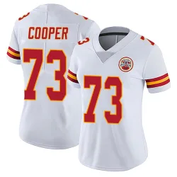 Women's Dalton Cooper Kansas City Chiefs No.73 Limited Vapor Untouchable Jersey - White