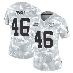 Women's Darius Rush Kansas City Chiefs No.46 Limited 2024 Salute to Service Jersey - Arctic Camo