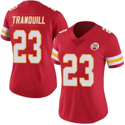 Women's Drue Tranquill Kansas City Chiefs No.23 Limited Team Color Vapor Untouchable Jersey - Red