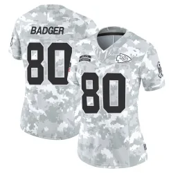 Women's Elijhah Badger Kansas City Chiefs No.80 Limited 2024 Salute to Service Jersey - Arctic Camo