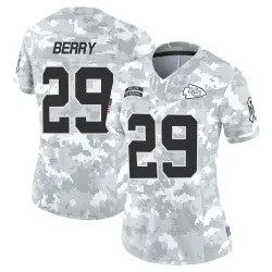 Women's Eric Berry Kansas City Chiefs No.29 Limited 2024 Salute to Service Jersey - Arctic Camo