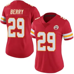 Women's Eric Berry Kansas City Chiefs No.29 Limited Team Color Vapor Untouchable Jersey - Red