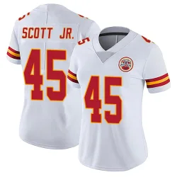 Women's Eric Scott Jr. Kansas City Chiefs No.45 Limited Vapor Untouchable Jersey - White