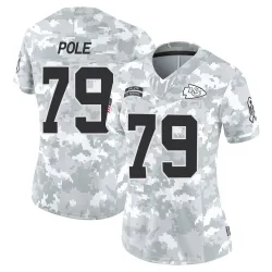 Women's Esa Pole Kansas City Chiefs No.79 Limited 2024 Salute to Service Jersey - Arctic Camo