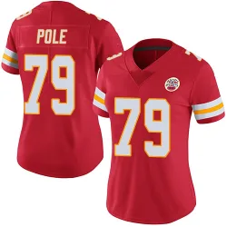 Women's Esa Pole Kansas City Chiefs No.79 Limited Team Color Vapor Untouchable Jersey - Red