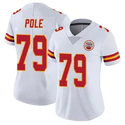 Women's Esa Pole Kansas City Chiefs No.79 Limited Vapor Untouchable Jersey - White