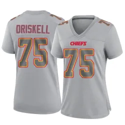 Women's Ethan Driskell Kansas City Chiefs No.75 Game Atmosphere Fashion Jersey - Gray