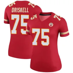 Women's Ethan Driskell Kansas City Chiefs No.75 Legend Color Rush Jersey - Red