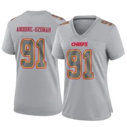 Women's Felix Anudike-Uzomah Kansas City Chiefs No.91 Game Atmosphere Fashion Jersey - Gray