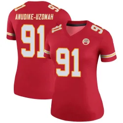 Women's Felix Anudike-Uzomah Kansas City Chiefs No.91 Legend Color Rush Jersey - Red