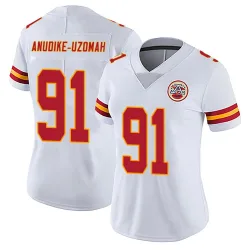 Women's Felix Anudike-Uzomah Kansas City Chiefs No.91 Limited Vapor Untouchable Jersey - White